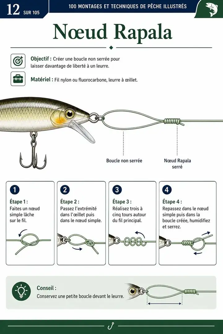 Page du guide de montages de pêche 3