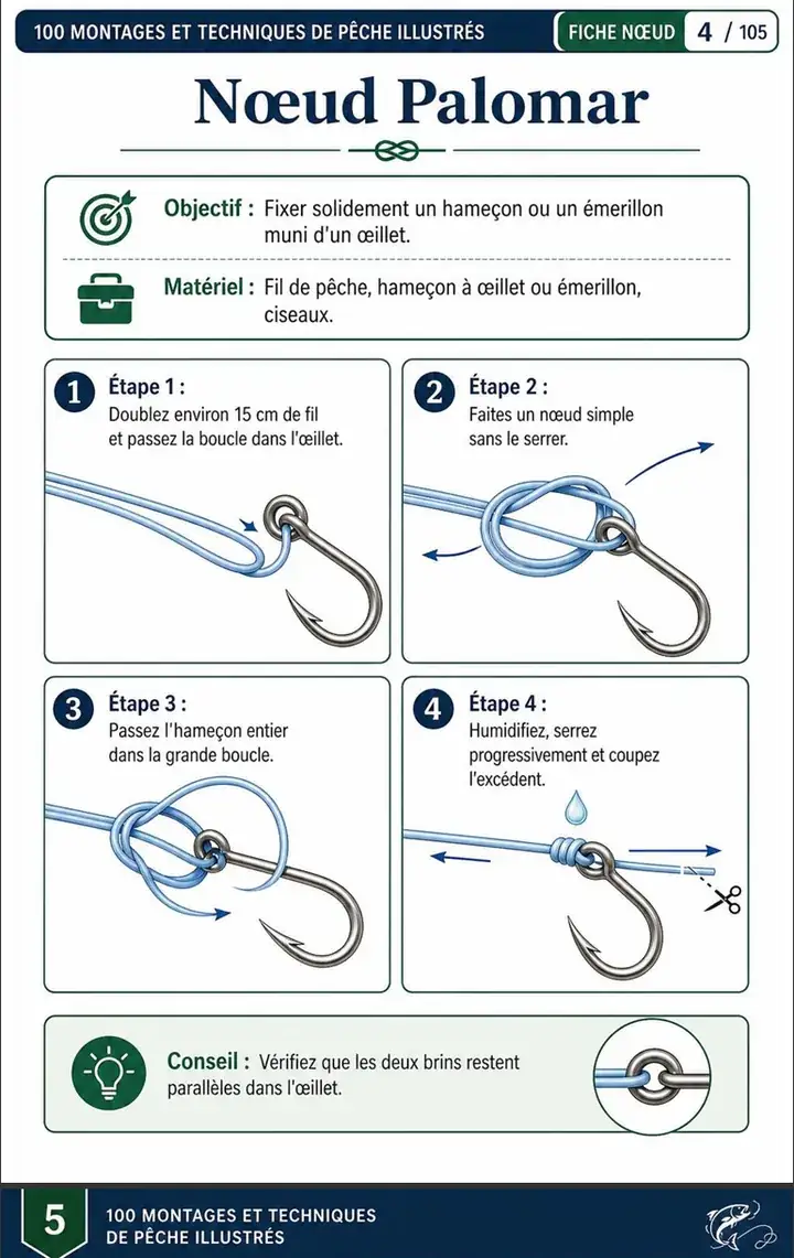 Page du guide de montages de pêche 2